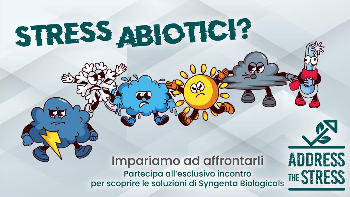 Gli stress abiotici rappresentati come cartoons