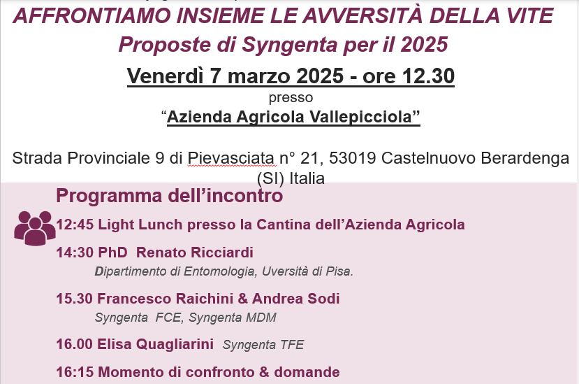 Immagine agenda evento 7 marzo 2025